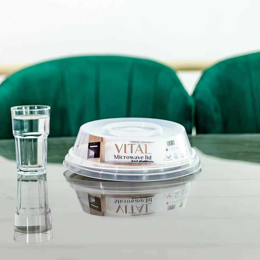 Vital Microwave Lid With Tray, Kitchen Cake Baking Bowl With Cover, Plastic Oven Food Cover, Microwave Plate Cover Vital Microwave Lid With Tray, Kitchen Cake Baking Bowl With Cover, Plastic Oven Food Cover, Microwave Plate Cover
